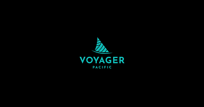 Voyager Pacific Logo Animation 2d animation logo modern motion design motion graphics stroke