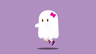 Floating Ghost Loop Test affinity designer animation cute ghost motion graphics