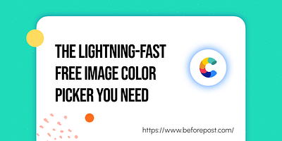 ⚡️Unleash the Rainbow: The Lightning-Fast Free Image Color Picke 3d adobe animation branding color colorpalettes colorpicker colors design figma graphic design illustration logo motion graphics typography ui uiux ux vector xd