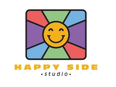 Happy Side Studio Logo branding identity design illustrator logo personal branding vector