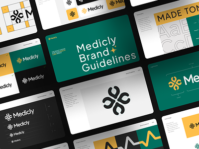 Medicly Health Consultant - Visual Identity brand brand guide brand guidelines brand identity branding design guidelines health healthcare identity logo logo design medicly visual identity