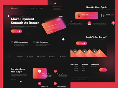 Finance Landing Page Design finance finance landing page finance landing page design landing page landing page design modern design ui ux