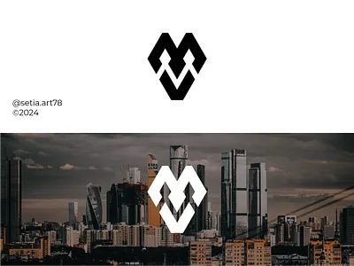 Letter MV Monogram Logo abstract brand branding concept logo design elegant graphic design identity illustration letter mv lettering logo logomarca logomark mark monogram mv symbol typography vector