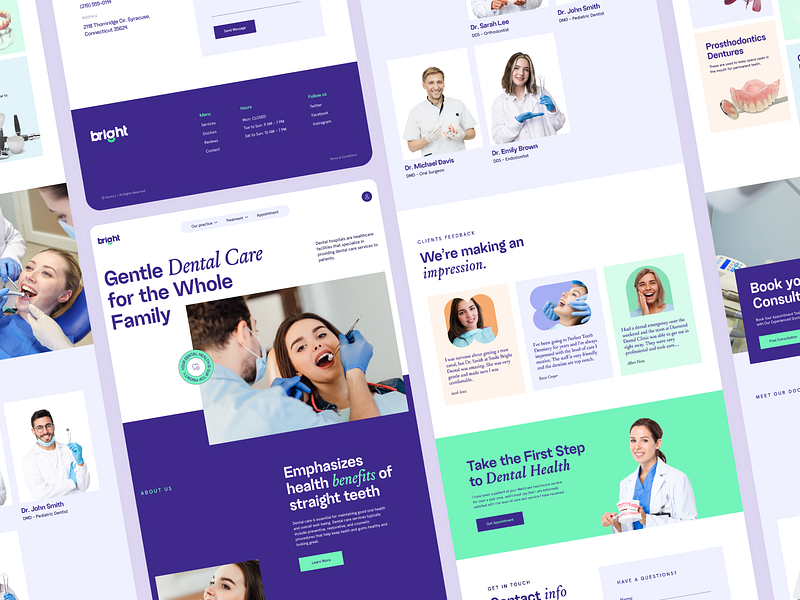 Oral Health Care Website dental dental care dental clinic website dental health dental health care dental platform website dental website dental website design dentist website health care website landing page oral care oral health oral health care oral health platform oral health website oral healthcare oralhealth web design website design