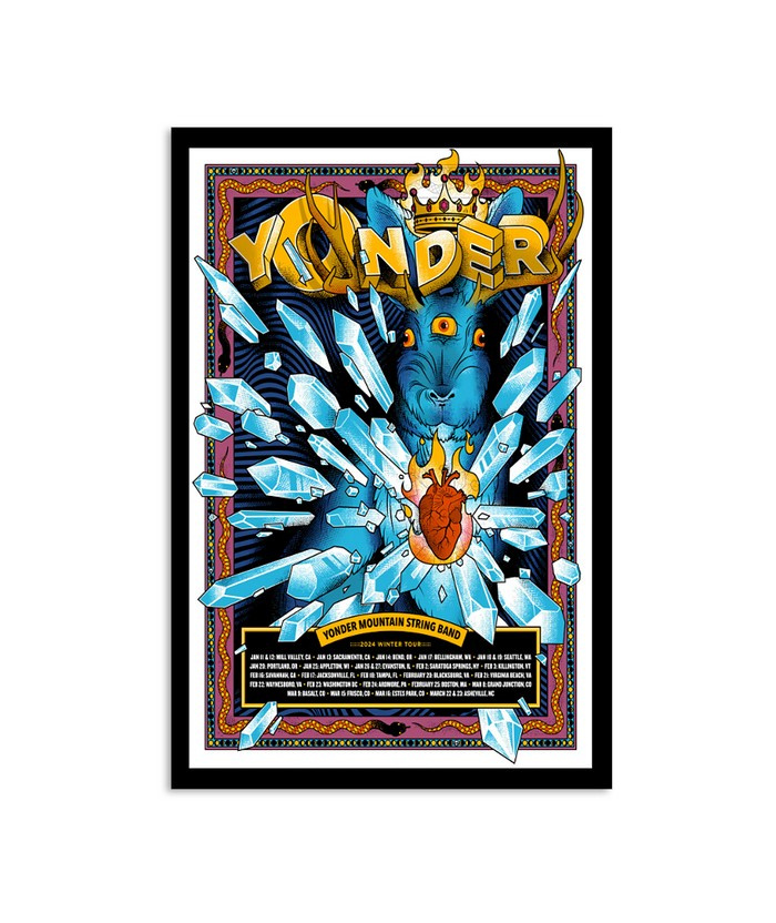 Limited Yonder Mountain String Band 2024 Shows Poster by Hoolatee on