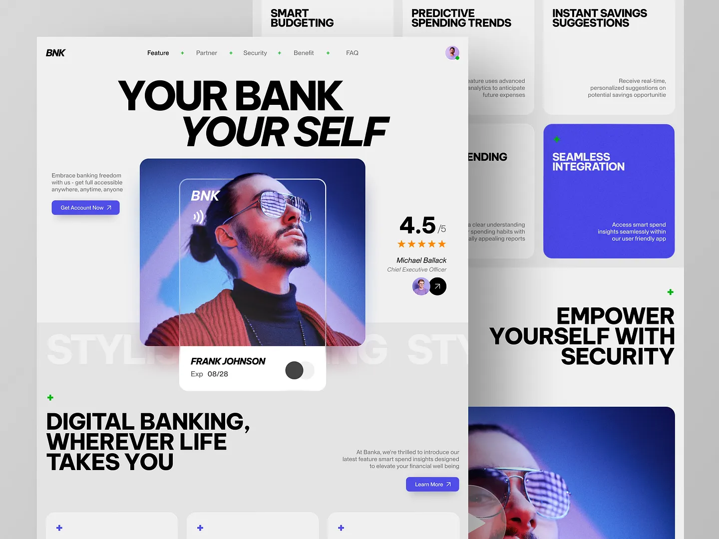 Innovative Banking Website Design for Digital Banking Solutions