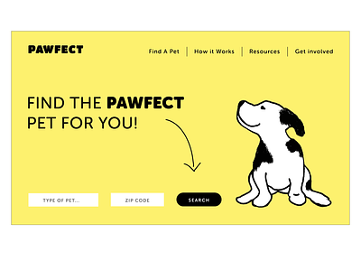 Pawfect- Website branding dogs illustration logotype pet prefect website