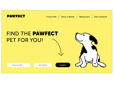 Pawfect- Website branding dogs illustration logotype pet prefect website