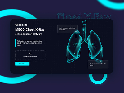 Medical software app branding chest x ray color dark design doctor medical medical software typography ui ux web app website