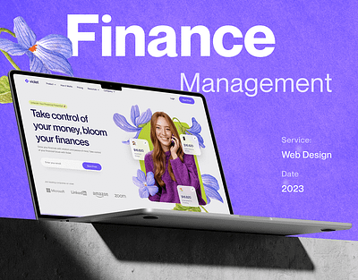 Finance Management Website animation branding design finance management finance management system finance management website management system ui uiux user interface web design
