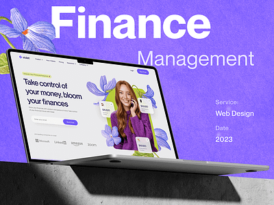 Finance Management Website animation branding design finance management finance management system finance management website management system ui uiux user interface web design