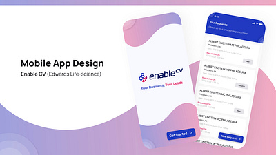 Enable CV - Edwards Life-Science ( Lead Creation App) design graphic design powerapps design ui uiux design ux