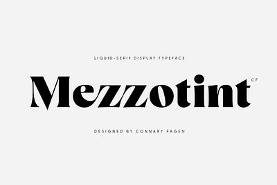 Mezzotint CF Super Bold Display Font bold font bold serif display font display serif elegant european flowery flowing font ligatures heavy high contrast ligature font retro font serif serif font serif typeface swash thick thick font vintage