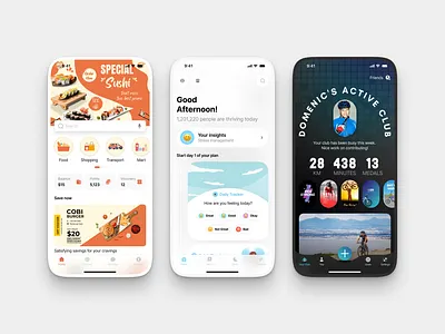 Home Screens app design designconcept dribbble figma home homescreen mobile ui uikit