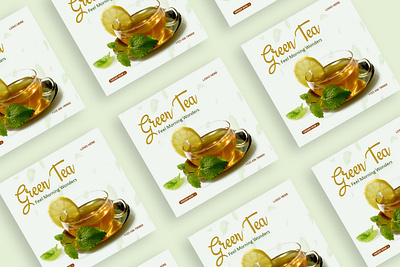 Social Media Post Design For Green Tea green tea social media post morning vibes tea social media post