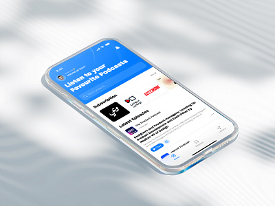 Podcast App 🎙️ app design ios podcast app product design ui uiux design ux