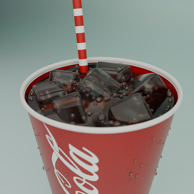Coca Cola 3d blender branding coca cola design