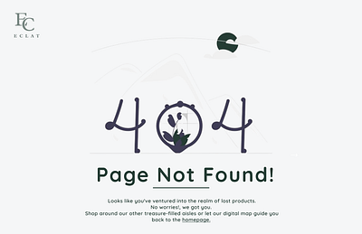 Eclat 404- Page Not Found ui page design graphic design ui