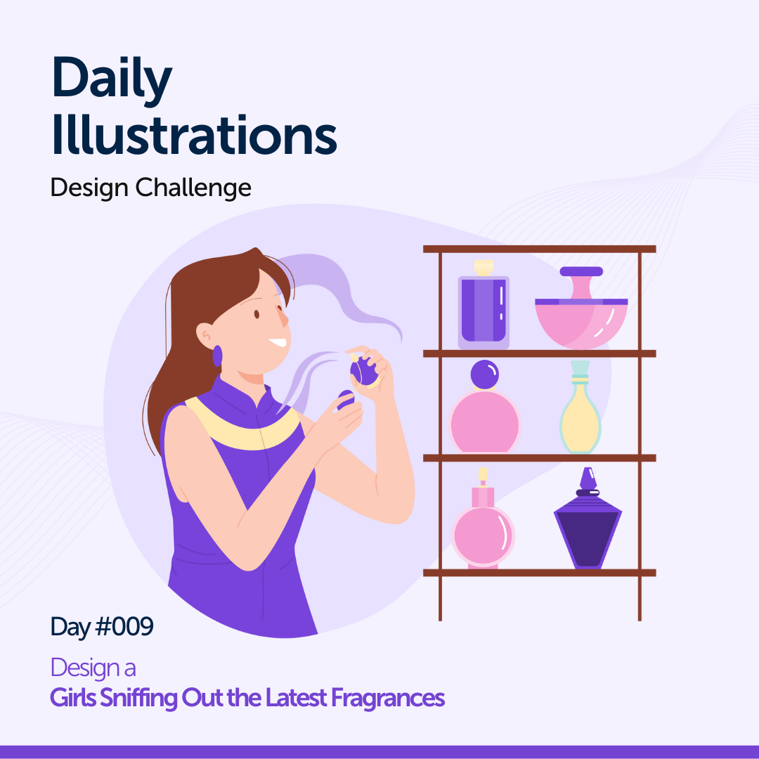 Girls Sniffing Out the Latest Fragrances - SVG illustration design freesvg girl svg graphic design illustration svg svg illustration ui vector