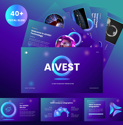 Aivest – Ai and Technology Presentation Template graphic