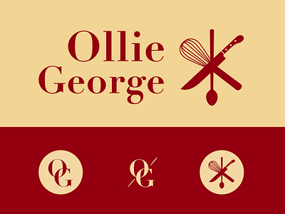 Logo design | Ollie George brand brand identity branding california chef entrepreneur graphic design hand drawn icon iconography illustration logo logo design long beach restauranteur social media typography