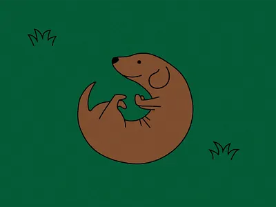 doggo chilling design graphic design illustration illustrations vector