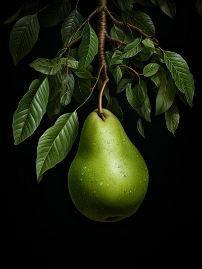 Pear Fruit Kitchen Art ai art fruit fruit art kitchen kitchen art pear