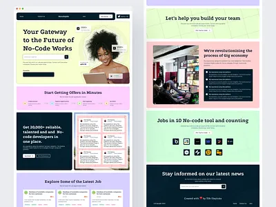 Completed Nocode Job Board design ui ui ux ui ux design uidesign ux uxdesign