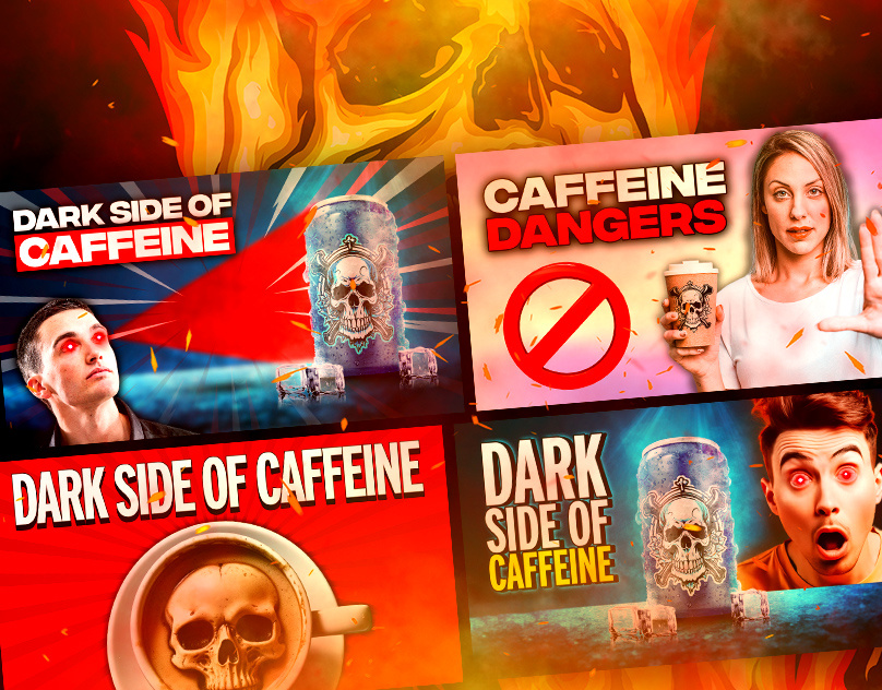 Caffeine Dangers Thumbnail Pack advertising cover art design cover art thumbnail ctr digital marketing expert graphic designer graphic designer thumbnail designer youtube marketing youtube thumbnail youtube thumbnails