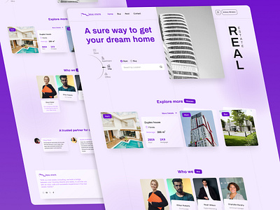 Real Estate Website 🏠 building estate landing page real estate uidesign uiux website