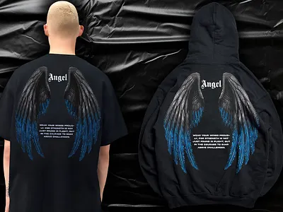 angel streetwear t-shirt design adobe photoshop angel design crow crow design crow wings graphic design hoodie design streetwear streetwear design streetwear designer streetwear t shirt design t shirt design t shirt designer wings design y2k design
