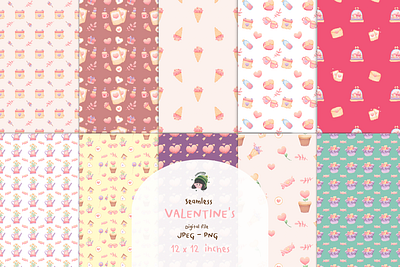 Valentine’s Day Pattern so cute background and wallpaper 3d animation branding design graphic design illustration logo motion graphics pattern seamless typography ui ux valentines vector