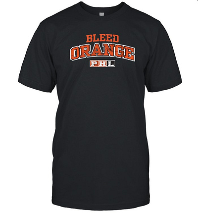 Black Bleed Orange PHL T Shirt