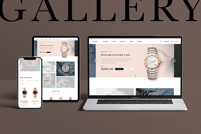 GALLERY | Watch Store figma modern watch store web design website