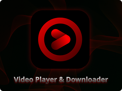 Video Player & Downloader app application design branding creative design design mind graphic design logo ui