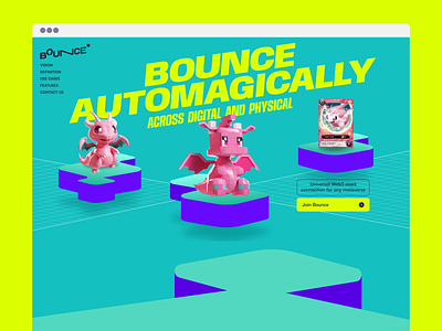 Bounce: Main Page Web Design graphic design ui web design