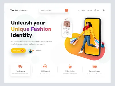 Fashion Web Site Design: Landing Page / Home Page best design design designer fashion home page home page design home page designer homepage landing page landing page design landing page designer mockup online shop ux web web design web page web site designer webdesign website design
