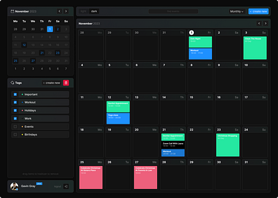 Overview -// Calender App app development graphic design graphics illustration product design ui ux webdesign