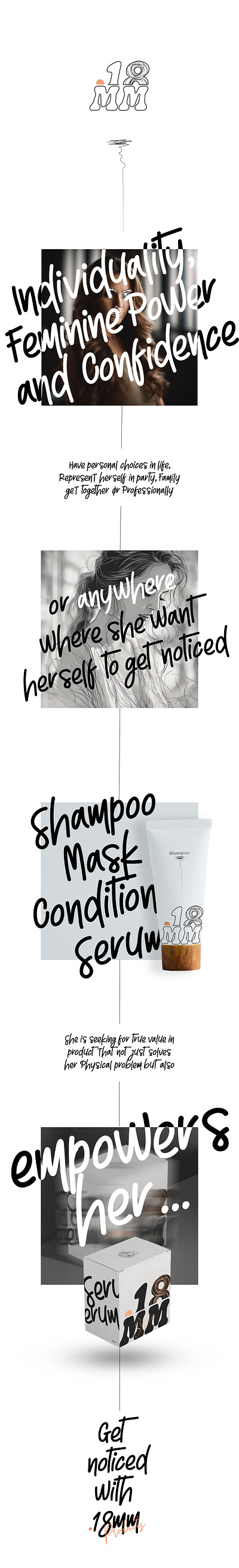 Designed a voguish hair brand - .18mm 7span beauty products logo hair care products hair line hair logo line logo logo design mm logo outline logo skin care branding skin products branding thin logo