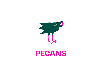 Pecans bird color design dribbble graphic design icon illustration logo logo for sale logo sale logotype nut nuts pecans seed