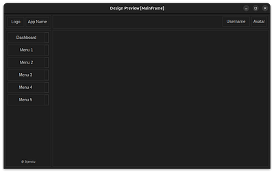 Java Swing Dashboard Layout desktop flatlaf java swing ui