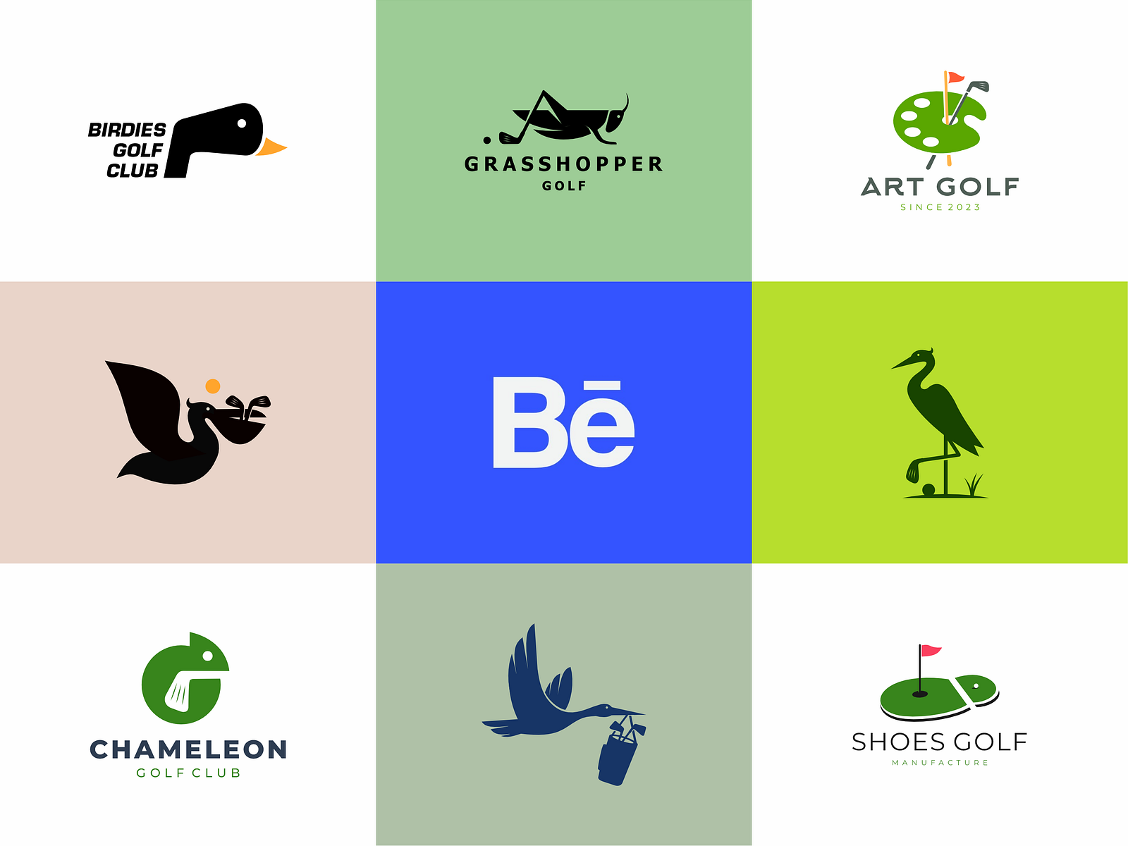 Golf logos on Behance by Yuri Kart on Dribbble