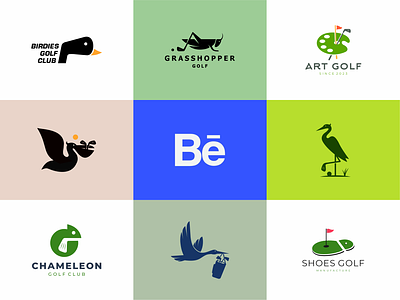 Golf logos on Behance behance birds brand branding design golf graphic design logo logos