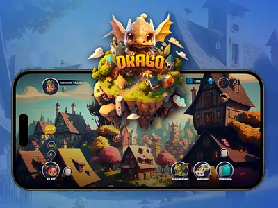Drago - DeFi NFT Game adobe adobe illustration adobe photosop art dragon gaming graphic design logo metaverse mobile nft portfolio ui ux