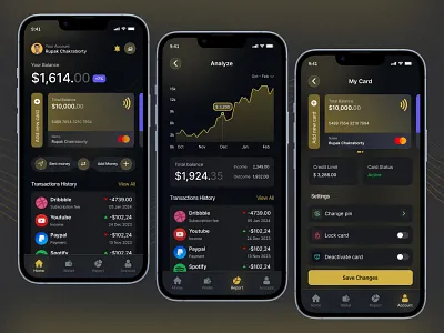 Fintech App UI dashboard finance finance business financial financial app fintech fintech app mobile mobile app mobile trends money app money transfer personal finance rupak chakraborty saas saas product saving send money tranaction wallet