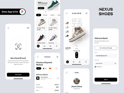 E commerce shoe store. adidas air jordar creative e commerce graphic design inspretion ios logo mobile app nike shoe shoe app trending ui ui ux