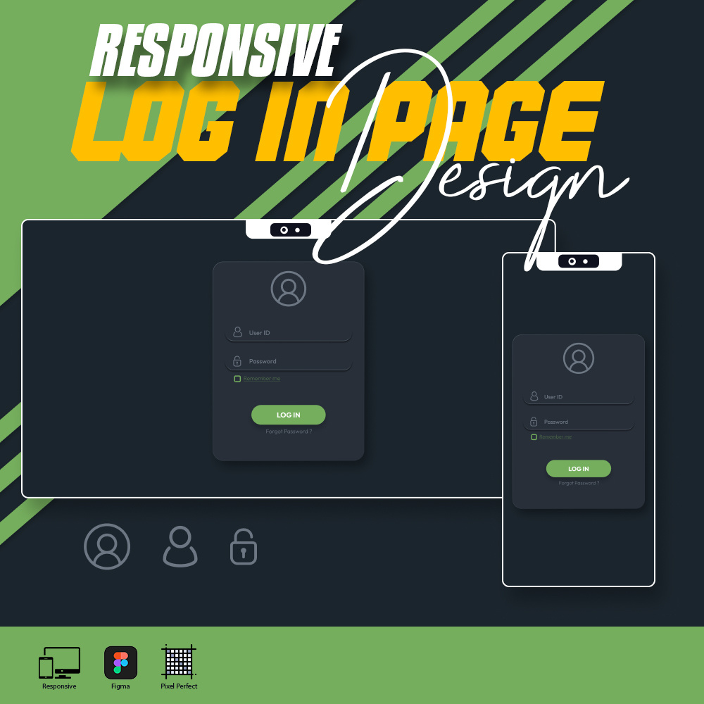 UI/UX Design (Log in Page) by Moshiur Rahman Adip on Dribbble