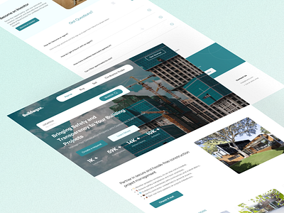 Buildwyze app branding building construction design ui ux website