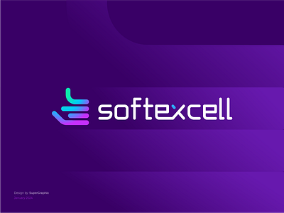 Software Excellence Logo Design, Branding, visual identity abstract brand designer branding digital agency excellence graphic design iconic logo logo design logo idea modern modern symbol rabiul hossain softexcell software super graphic technology thrumps up ui visual identity web design