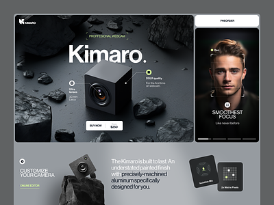 Kimaro Website design interface product service startup ui ux web website